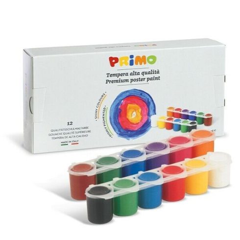 14- Tempera tégelyes Primo 12x25 ml - 252TB12