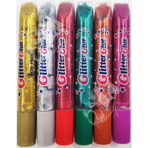 28- Ragasztó Amos glitter szóló 10,5 ml - 6 színben