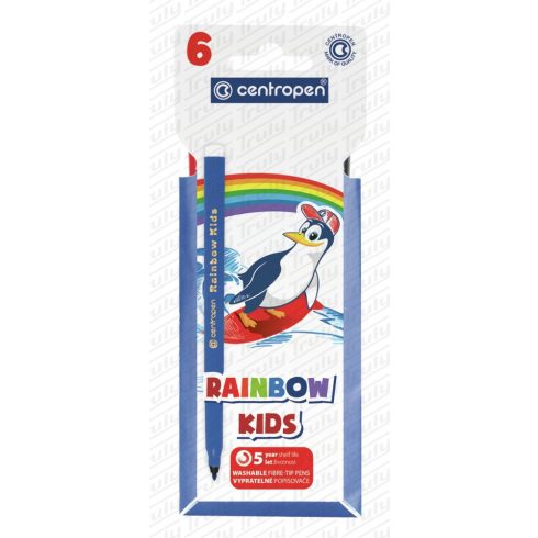 21- Filc Centropen 6 darabos Rainbow Kids - 7550/6