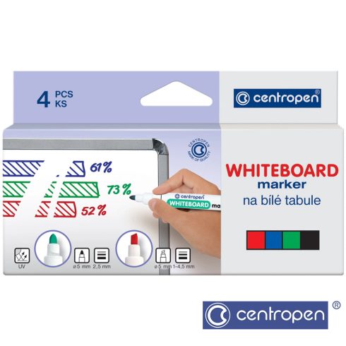 21- Filc táblaíró Centropen 4 darabos - 8559/4