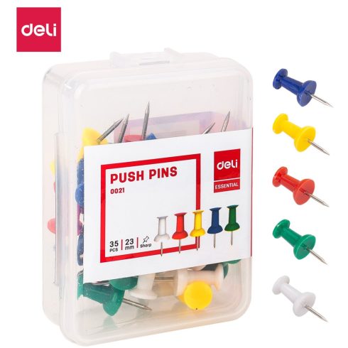 08- Push pin Deli Műanyag dobozban - 0021