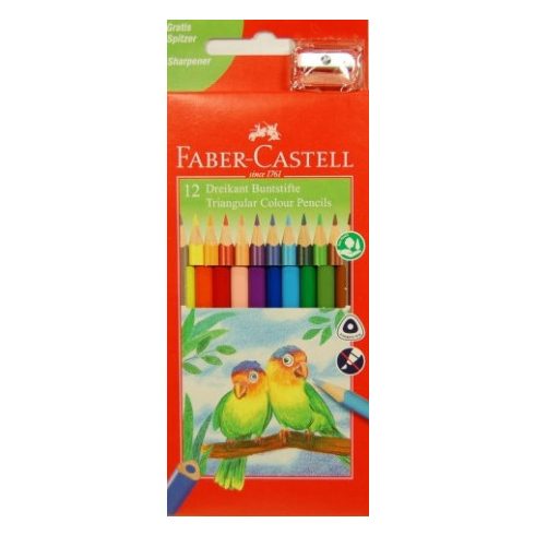 18-  Színes ceruza Faber-Castell 12 darabos Papagáj