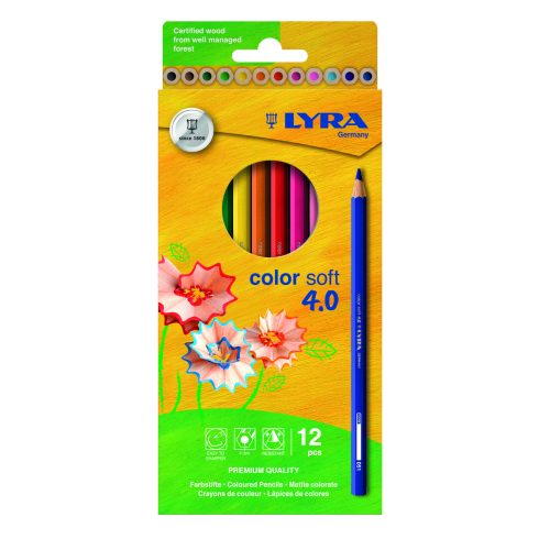 26- Színes ceruza Lyra 12 darabos Color Soft 4.0 - 2421120