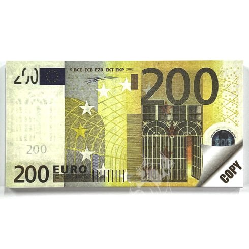 13- Tépőtömb pénz 200 Euro