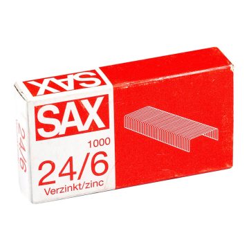 13- Tűzőkapocs SAX 24/6 Cink