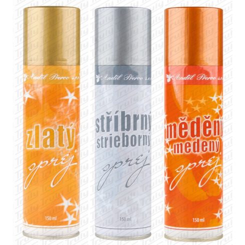 G- Dekor spray arany, ezüst, bronz 150 ml.